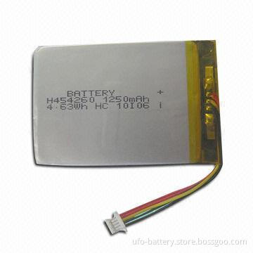 Lithium Polymer Batteries with 3.7V Nominal Voltage and 1,200mAh Typical Capacity